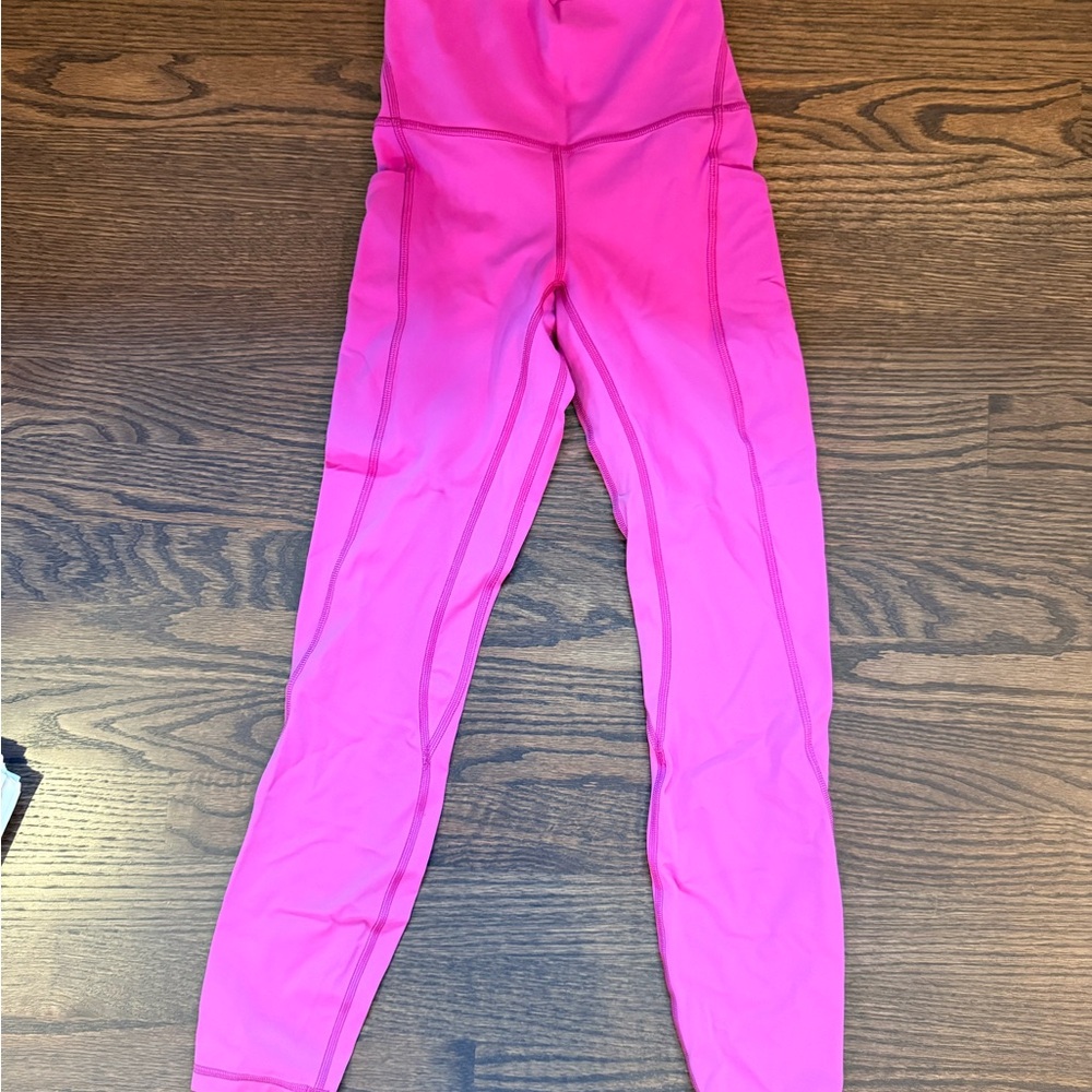 lululemon athletica Pink Leggings Sz 2